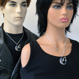 Wizard Holding Clear Faceted Crystal Pendant Necklace NK-138