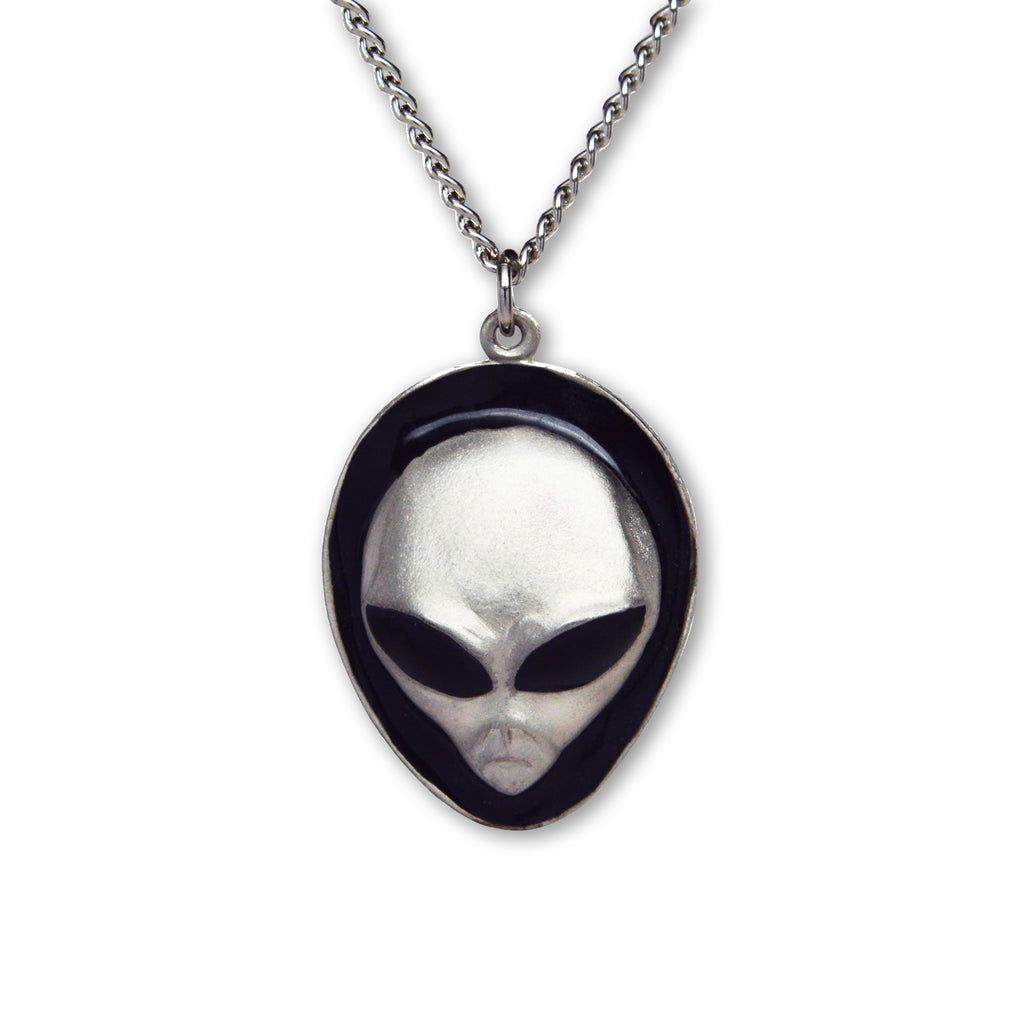 Alien Pewter Pendant Necklace! Made in USA Extra-terrestrial Aliens | UK Alien Pewter Pendant Necklace! Made in USA Extra-terrestrial Aliens | UK