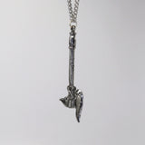 Gothic Warrior Battle Axe Medieval Renaissance Silver Finish Pendant Necklace NK-342
