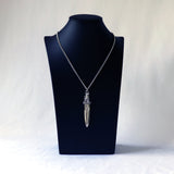 Castle Sword Medieval Renaissance Silver Finish Pendant Necklace NK-343