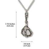 Gothic Dragon Claw Holding Crystal Ball Pendant Necklace NK-552