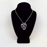 Mystical Purple Dragon Medieval Renaissance Pendant Necklace NK-589P