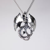 Mystical Purple Dragon Medieval Renaissance Pendant Necklace NK-589P