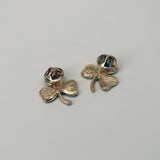 Irish Shamrock 24K Gold Filled Pin - Two Pack - Green Enamel Three Leaf Clover St Patricks Day Sports Memorabilia P-74Gx2