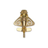 Quimbaya Flyer Pin 24K GP Golden Jet Alien Artifact Hat, Lapel, Backpack or Jacket P-75