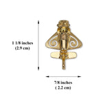 Quimbaya Flyer Pin 24K GP Golden Jet Alien Artifact Hat, Lapel, Backpack or Jacket P-75