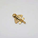 Quimbaya Flyer Pin 24K GP Golden Jet Alien Artifact Hat, Lapel, Backpack or Jacket P-75