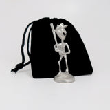 Baseball UFO Alien At The Bat Pewter Statue S-003