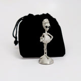 Baseball Alien at the Pitcher's Mound Pewter Statue S-005