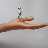 Real Metal Party Time UFO Alien with Mug of Beer Pewter Statue S-009