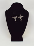 Mystical Dragon Earrings Silver Finish Medieval Renaissance Jewelry #818