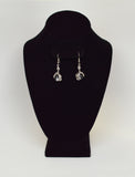 Gothic Dragon Claw Earrings with Clear Crystal Ball #932