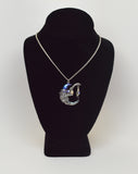 Wizard Holding Clear Faceted Crystal Pendant Necklace NK-138