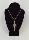Dragons Wrapped Around Sword Medieval Renaissance Pendant Necklace NK-414
