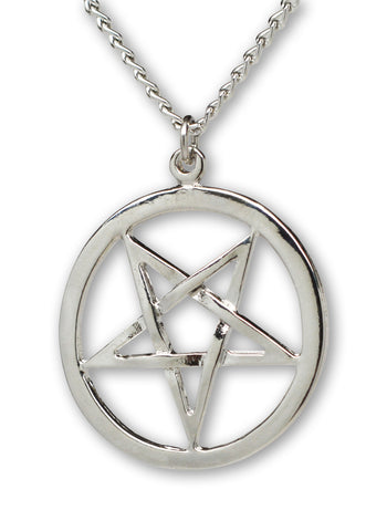 Gothic Inverted Pentacle Medieval Renaissance Pendant Necklace NK-538-I