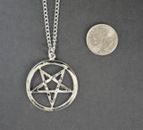 Gothic Inverted Pentacle Medieval Renaissance Pendant Necklace NK-538-I