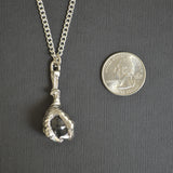 Gothic Dragon Claw Holding Crystal Ball Pendant Necklace NK-552