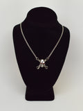 Rat Rod Motor Head Skull on Crossed Wrenches Pendant Necklace NK-590