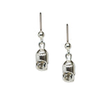 Gothic Skulls Sterling Silver 925 Dangle Earrings SS016