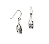 Gothic Skulls Sterling Silver 925 Dangle Earrings SS016