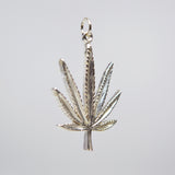 Sterling Silver Marijuana Pot Leaf Weed Pendant SSNK-48