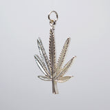 Sterling Silver Marijuana Pot Leaf Weed Pendant SSNK-48