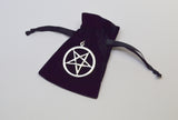 Sterling Silver Inverted Pentacle Pentagram Pendant SSNK-538-I
