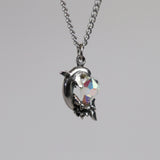Mystical Dolphin with Crystal Pendant Necklace NK-415