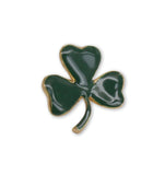 Irish Shamrock 24K Gold Filled Pin Green Enamel Three Leaf Clover St Patricks Day Sports Memorabilia P-74G