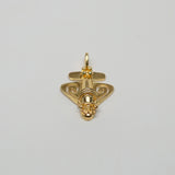 Quimbaya Flyer Pin 24K GP Golden Jet Alien Artifact Hat, Lapel, Backpack or Jacket P-75