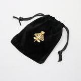 Quimbaya Flyer Pin 24K GP Golden Jet Alien Artifact Hat, Lapel, Backpack or Jacket P-75