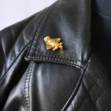 Quimbaya Flyer Pin 24K GP Golden Jet Alien Artifact Hat, Lapel, Backpack or Jacket P-75