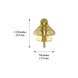 Quimbaya Flyer Pin 24K GP Golden Jet Alien Artifact Hat, Lapel, Backpack or Jacket P-75