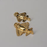 Quimbaya Flyer Pins - Set of Two - 24K GP Golden Jet Alien Artifact - Flyer Pins
