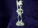 Baseball UFO Alien At The Bat Pewter Statue S-003