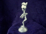 Baseball UFO Alien At The Bat Pewter Statue S-003