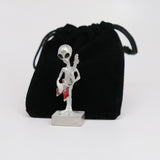 Rock and Roll Alien Playing Guitar Pewter Statue S-007
