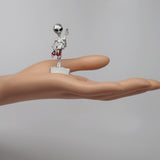 Rock and Roll Alien Playing Guitar Pewter Statue S-007