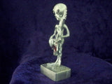 Rock and Roll Alien Playing Guitar Pewter Statue S-007