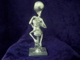 Real Metal Party Time UFO Alien with Mug of Beer Pewter Statue S-009