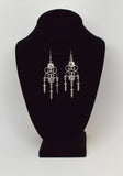 Gothic Multi Dagger Chandilier Medieval Renaissance Earrings #1016