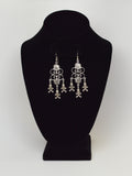 Gothic Skull and Crossbones Chandelier Dangle Earrings #1017