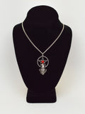 Wizard and Pentacle Silver Medieval Renaissance Pendant Necklace NK-405R