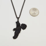 Black Raven Black Crow Gothic Pewter Pendant Necklace NK-617