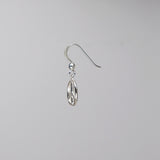 USA 925 Sterling Silver Peace Sign Dangle Earrings SS003